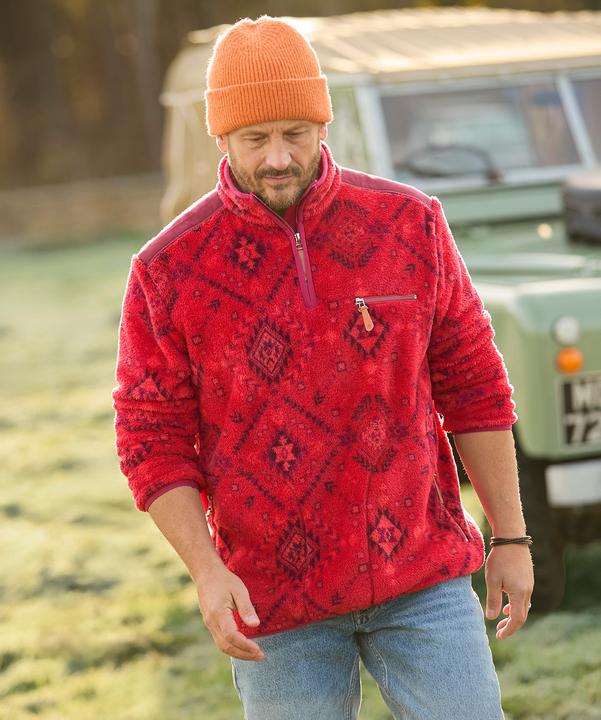 Image du produit Joe Browns Bold Aztec Print 1/4 Zip Fleece (L)