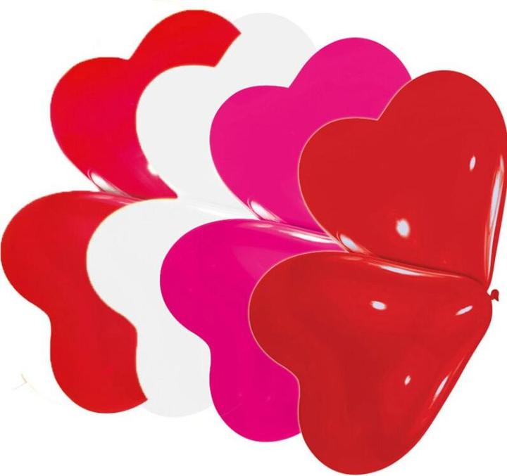 Image du produit Magni INT996563 - 10 ballons en latex Coeurs, 20,3 cm, Saint-Valentin, Fête des mères (10 x)