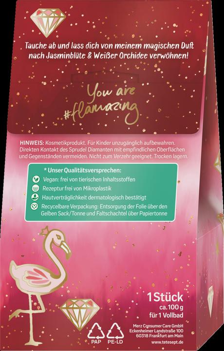Actual product image Tetesept Bathing fun bubble diamond Flamazing red (Bath salts)