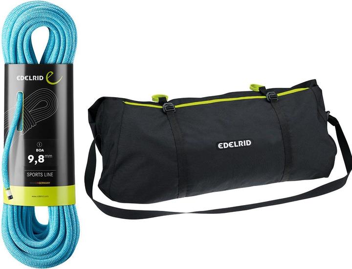 Immagine prodotto Edelrid Boa 9.8 corda da arrampicata con borsa porta corda (70 m)