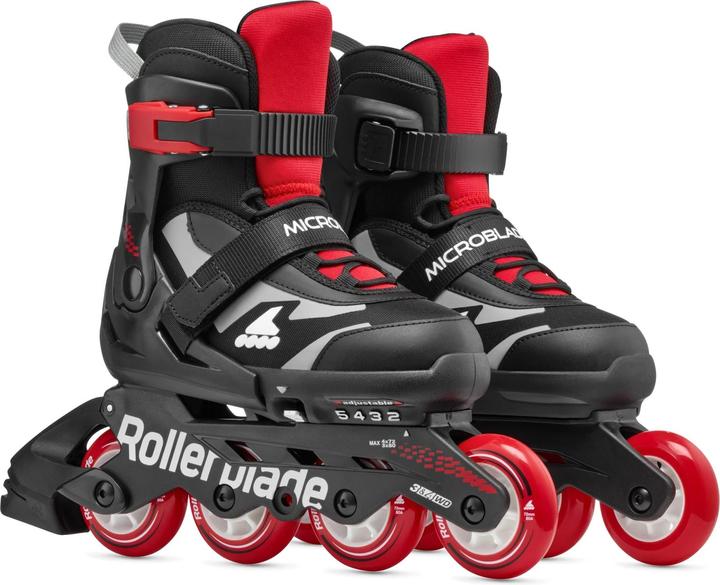 Immagine prodotto Rollerblade Inline-Skates Microblade Combo Schwarz/Rot, 33-36.5 (33, 36.5)