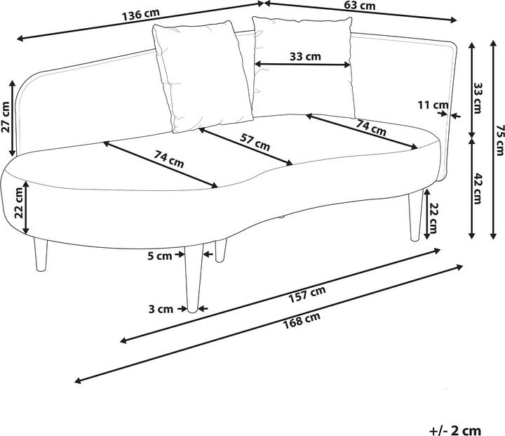 Image du produit Beliani Chaumont (Chaise longue)