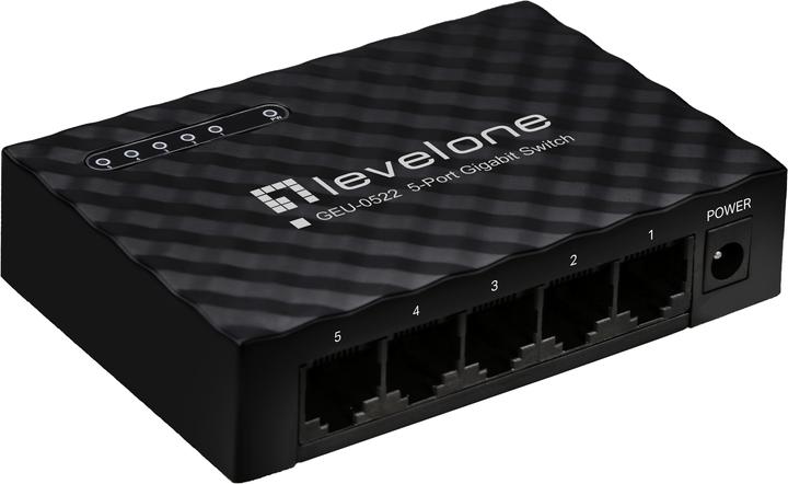 Immagine prodotto LevelOne GEU-0522: switch Gigabit a 5 porte (5 Porti)