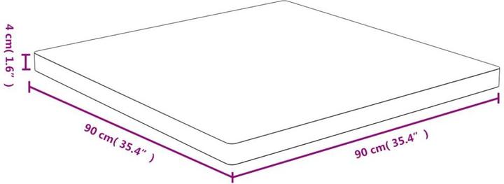 Immagine prodotto VidaXL Douglas (90 x 90 x 4 cm)