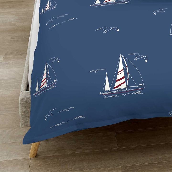 Image du produit Kaeppel Bettwäsche Yacht marine (Set de linge de lit, 135x200 cm + 80x80 cm)