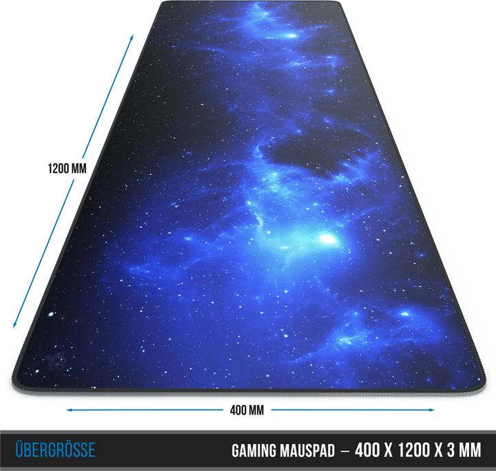 Actual product image CSL Gaming Mouse Pad, extra large, 1200 x 400 x 3 mm Desk Pad XXXL, Non-Slip