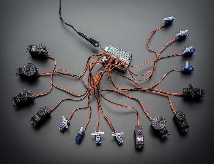 Actual product image Adafruit 16-Channel 12-bit PWM/Servo Shield I2C interface (Shield)