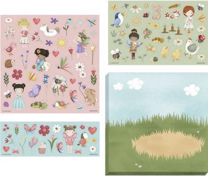 Produktbild Little Dutch Stickerset 3 Blätter Rosa&Friends