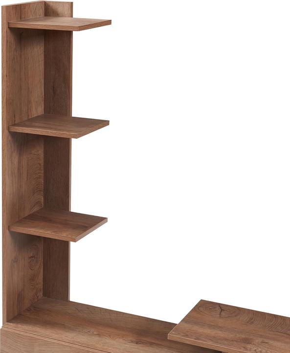 Actual product image En.Casa Fernsehschrank Rauki 233x31x141 cm Walnussoptik