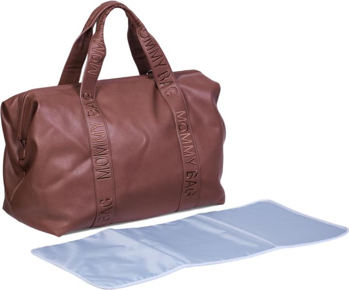 Produktbild Childhome Wickeltasche Mommy Bag Signatur Leder dunkelbraun
