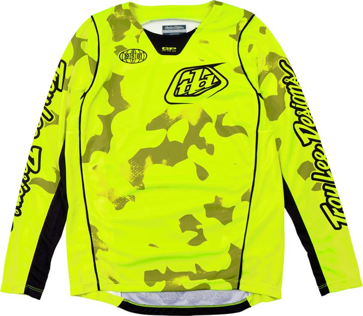 Produktbild Troy Lee Designs GP Pro Jersey, Blotted, flo yellow, youth M (M)