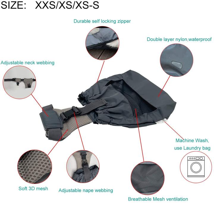 Immagine prodotto DerYEP Scooter per cani XS (XS, Cane, Gatto, Generale)