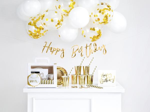 Produktbild Partydeco Party Dekorationsset Gold Geburtstagsdeko 60-tlg.