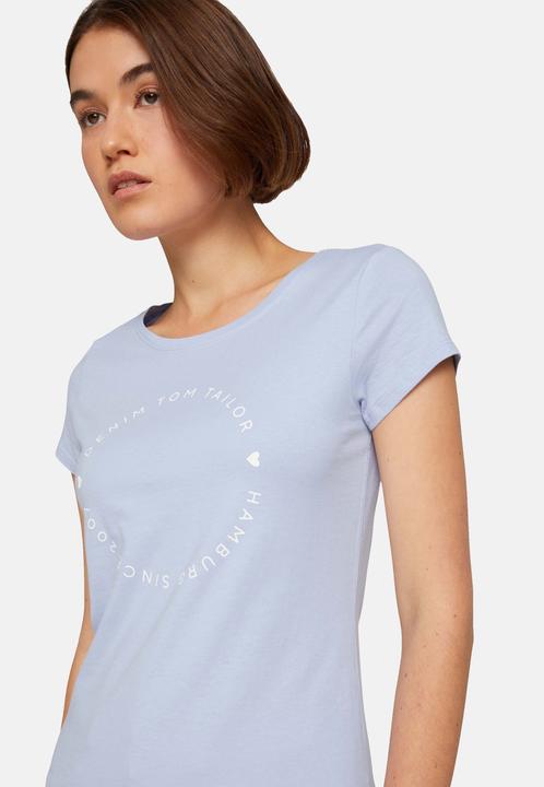 Produktbild Tom Tailor Shirt Basic-T-Shirt im 2-Pack mit Rundhalsausschnitt und Logo-Print in Loose Fit (S)