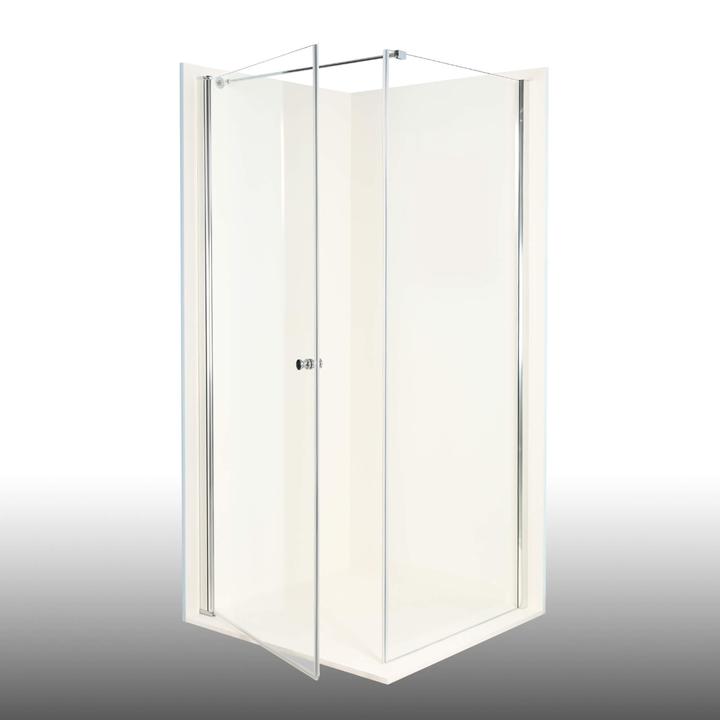 Produktbild Dusbad Duschkabine/ Duschabtrennung Vital 2 Drehtür links + Duschwand rechts (Kombination) (75 cm, 75 cm)