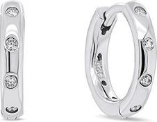 Image du produit Brilio Silver - Boucles d'oreilles rondes en argent intemporelles EA150W