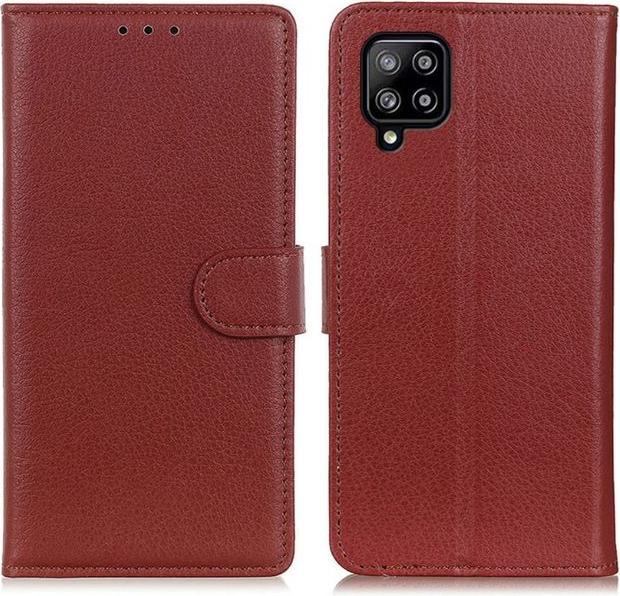 Actual product image MU Classic Litchi Leather Bookcover Series (Samsung Galaxy A22)
