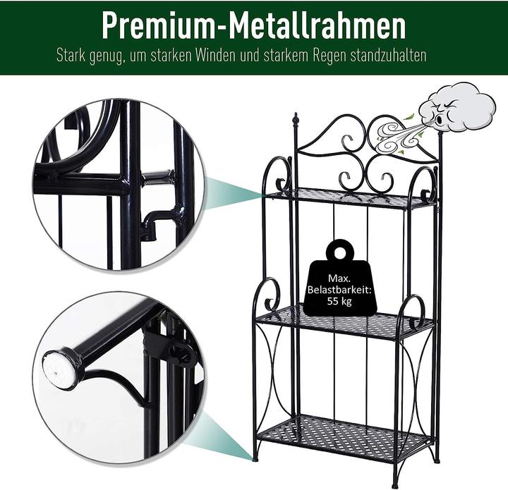 Image du produit Outsunny Étagère de jardin avec 3 étagères