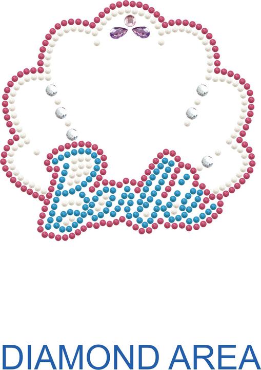 Produktbild Diamond Dotz DOTZIES® Original Diamond Painting Set Barbie mit 5 Motiven: 1 Mäppchen, 2 Armbänder 21 x 2 cm, 2 Au