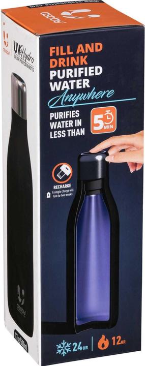 Actual product image Asobu UV bottle black, 0.5 L (0.50 l)