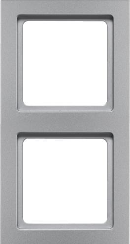 Actual product image Berker Q.3 Double frame aluminium lacquered velvet 10126094