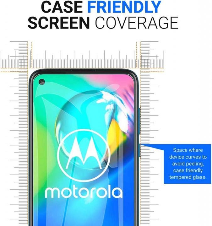 Image du produit Screenguard Motorola Moto G8 Power Protection en verre blindé Case Friendly Design (1 pièce(s), Motorola Moto G8 Power)