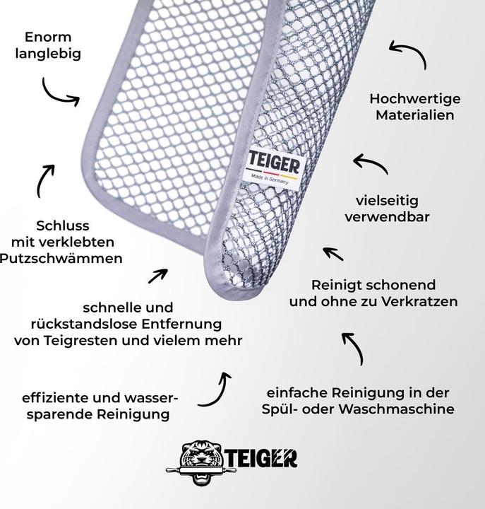 Actual product image Teiger Cleaning cloth for dough residues (2 pcs.)