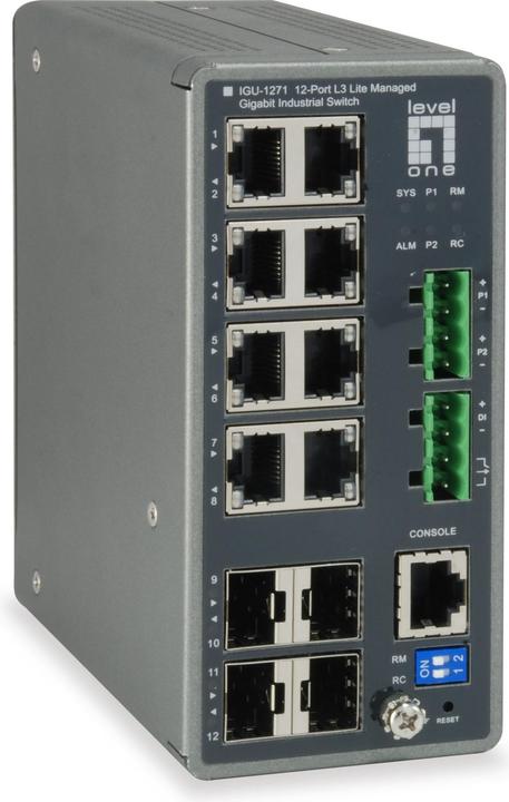 Actual product image LevelOne IGU-1271 Switch (8 Ports)