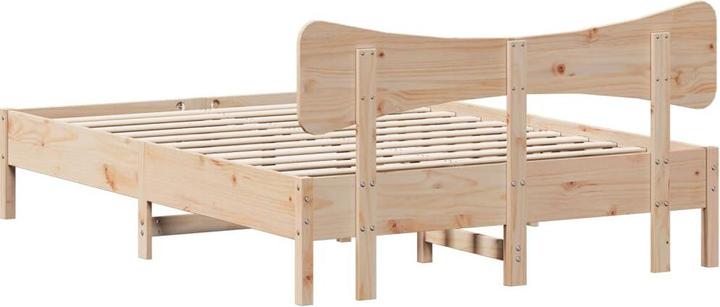 Image du produit VidaXL Lit en bois massif Lit double sans matelas 120x190cm pin (120 x 190 cm)