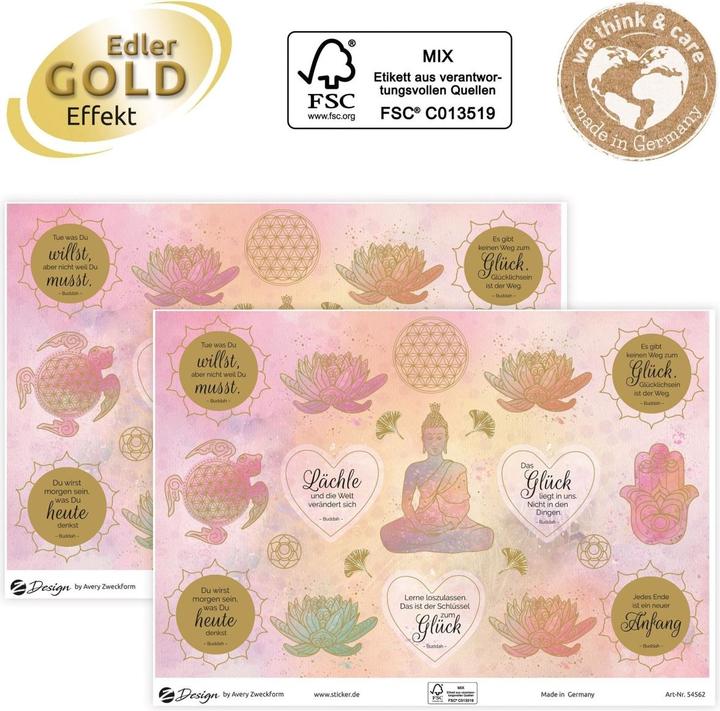 Image du produit Avery Autocollant à motifs A5 DEKO Sagesse