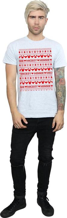 Immagine prodotto Disney Mickey And Minnie Christmas Fair Isle Maglietta Uomo (M)