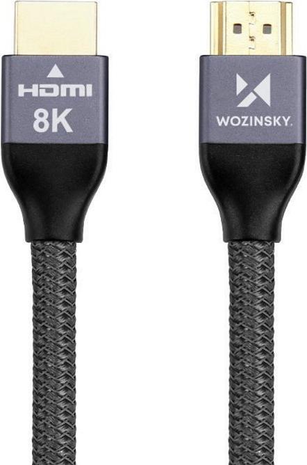 Image du produit Wozinsky cable HDMI 2.1 8K 60 Hz 48 Gbps / 4K 120 Hz / 2K 144 Hz 5 m Silver (WHDMI-50) (5 m, HDMI)