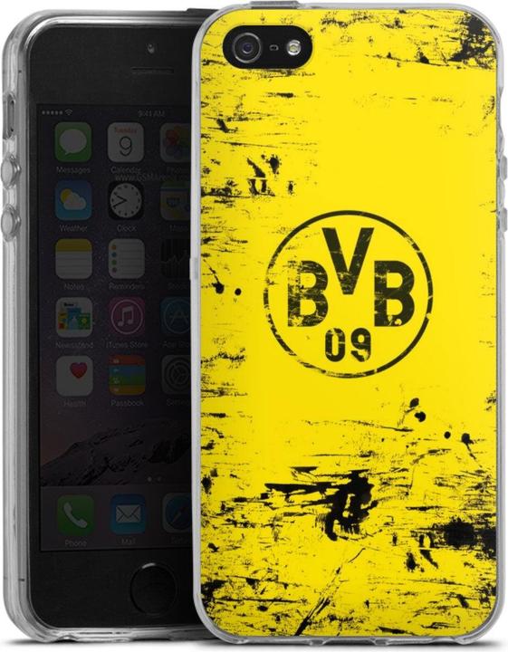Produktbild DeinDesign Silikon Hülle für Apple iPhone 5s Handyhülle Case Smartphone Schutzhülle BVB Borussia Dortmund (Apple iPhone 5s)