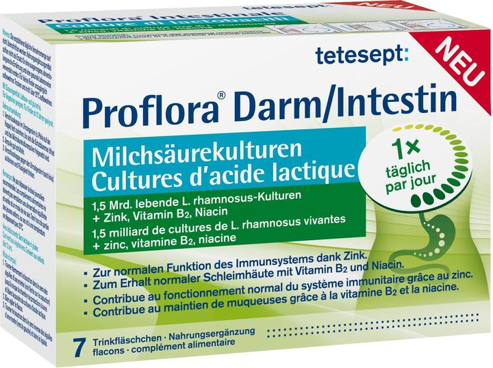 Produktbild Tetesept Proflora Darm (7 Stück, Ampulle, 75.60 g)