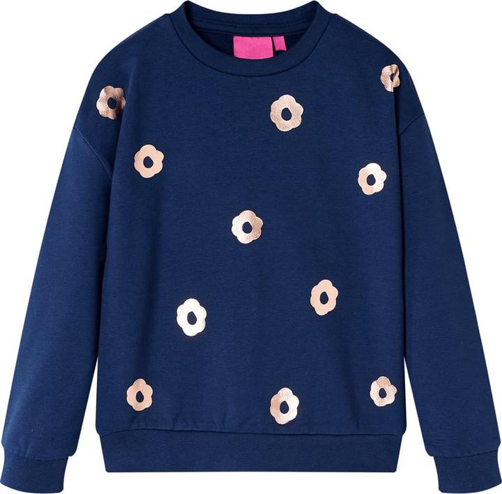 Produktbild VidaXL Kinder-Sweatshirt Marineblau 140,Material: 95 % Baumwolle. 5 (140)