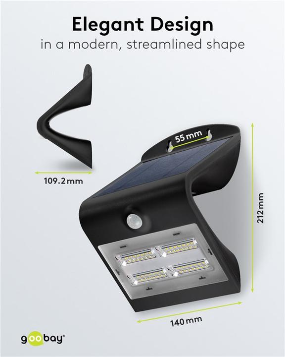 Image du produit Goobay LED solaire (400 lm, IP65)