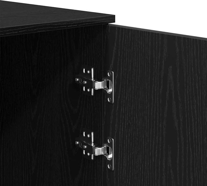 Produktbild VidaXL Lagerschrank Schwarz 50x45x103,5 cm Holzwerkstoff Schrank Aktenschrank