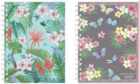 Actual product image Herlitz Exercise book Ladylike Butterflies A5, 100 sheets (A5, Checked, Hardcover)