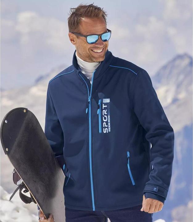 Actual product image Atlas For Men Mens Water Repellent Sports Soft Shell Jacket (XXL)