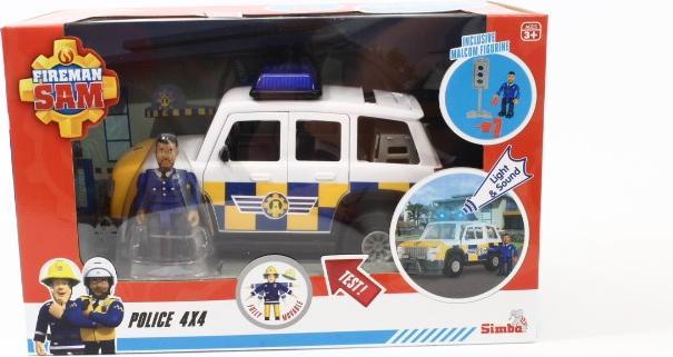 Produktbild Simba Feuerwehrmann Sam Polizeijeep mit Figur