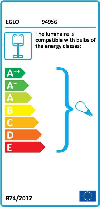 Label énergétique EGLO Cossano (E27)