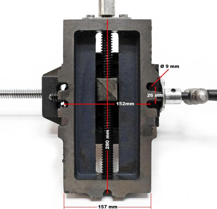 Actual product image Wiltec Cross Slide Drill Press Vise X-Y Clamping bench Milling Machine 150mm (150 mm)