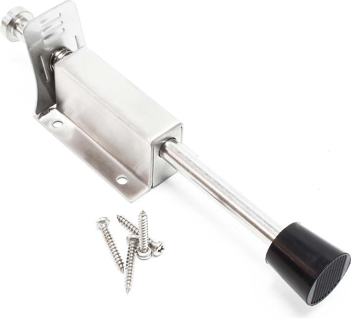 Image du produit Wiltec Guide de porte à pédale 33-59 mm en Acier inoxydable Butoir de porte Amortisseur de sol Bloqu