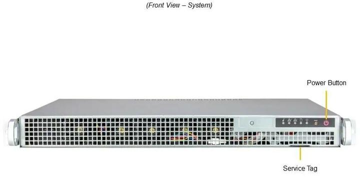 Actual product image Supermicro Barebone SuperServer SYS-111AD-WRN2, processor family
