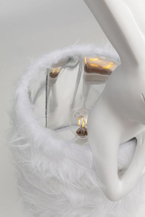 Immagine prodotto Kare Design Lampada da tavolo Animal Rabbit Fur Bianco/Argento 68 cm (E14)