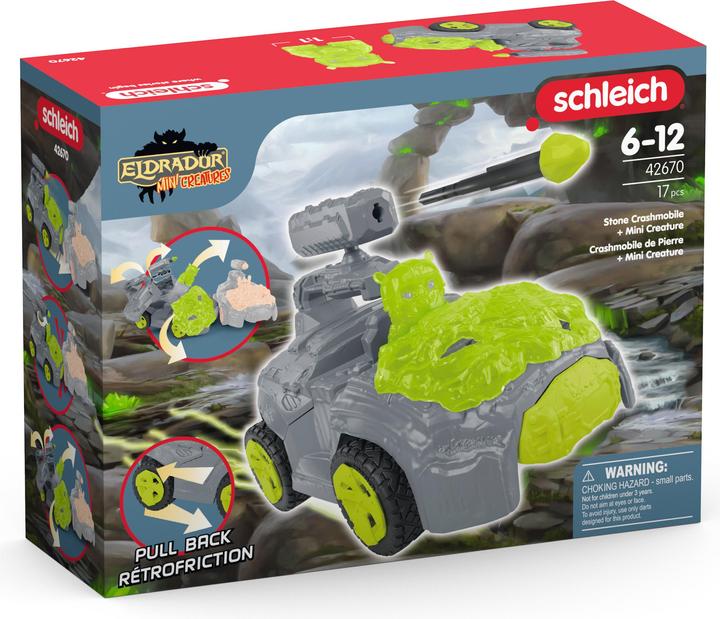 Actual product image Schleich Stone Crash Mobile with Mini Creature