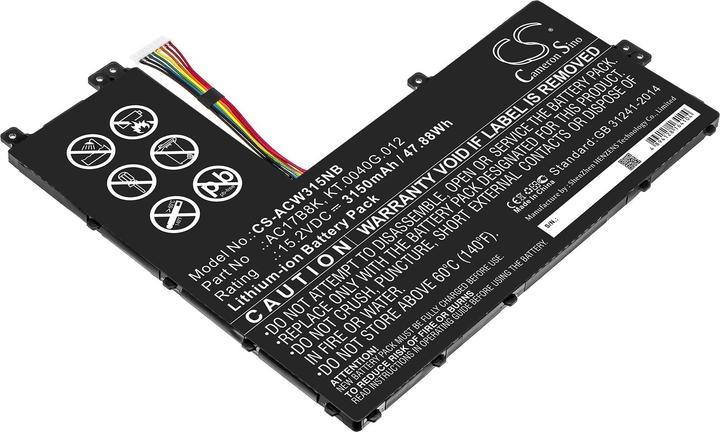 Produktbild AGI Akku kompatibel mit Acer Swift 3 SF315-52G-53AQ (3150 mAh)