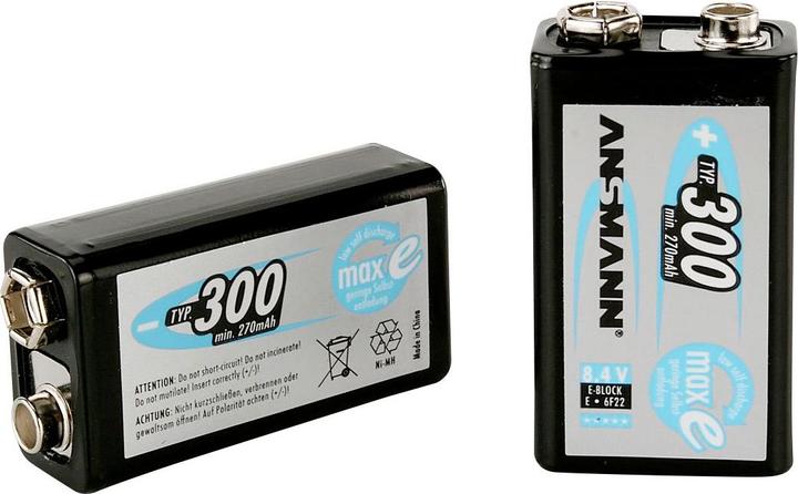 Produktbild Ansmann E-Block (1 Stk., 9V Block, 270 mAh)