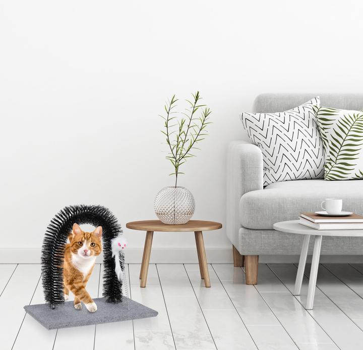 Immagine prodotto Relaxdays Arco Massaggiatore per Gatti, Cura del Pelo (Gatto)