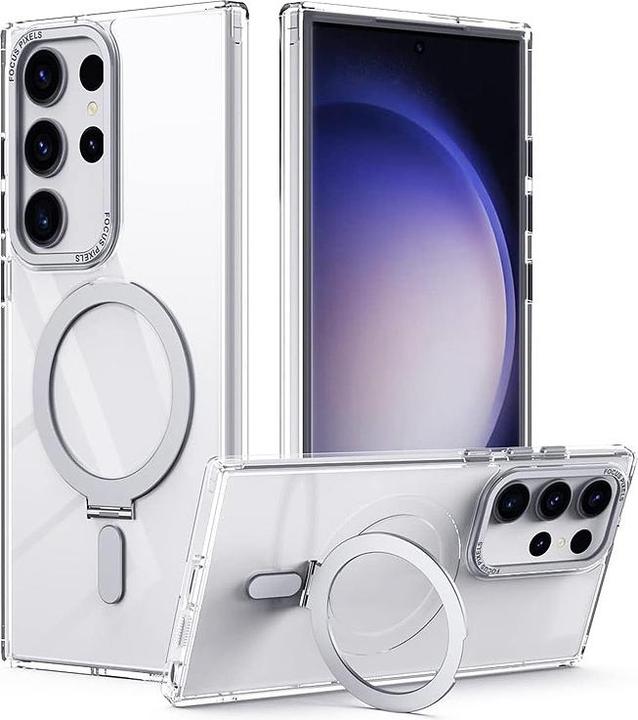 Produktbild RPD Galaxy S25 Plus - Magsafe Stand Etui silber (Samsung Galaxy S25+)